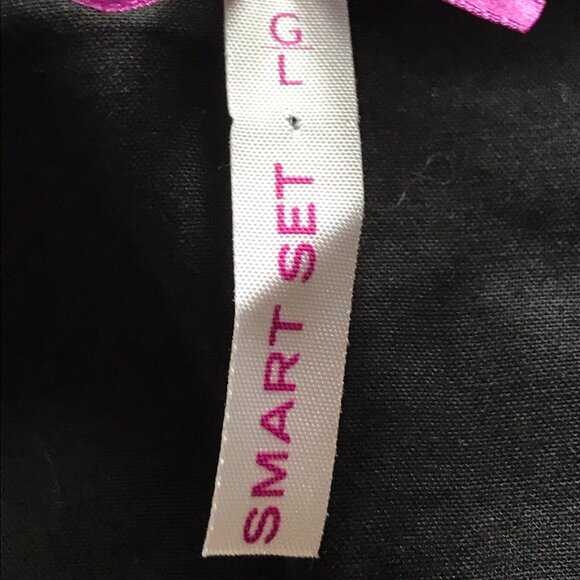 Smart Set Women's Black Button Down Princess Seams Fitted Shirt Size L Large - Picture 4 of 8